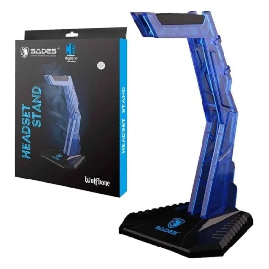 Sades SA-D1 Wolfbone Headset Stand - Blue